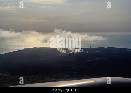 Fire n`Ice - Island live erlebt ! Eindrücke meiner Island-Reise im August 2019. Besuch der Riftzone Miðlina in Suðurnes im Südwesten. Stockfoto